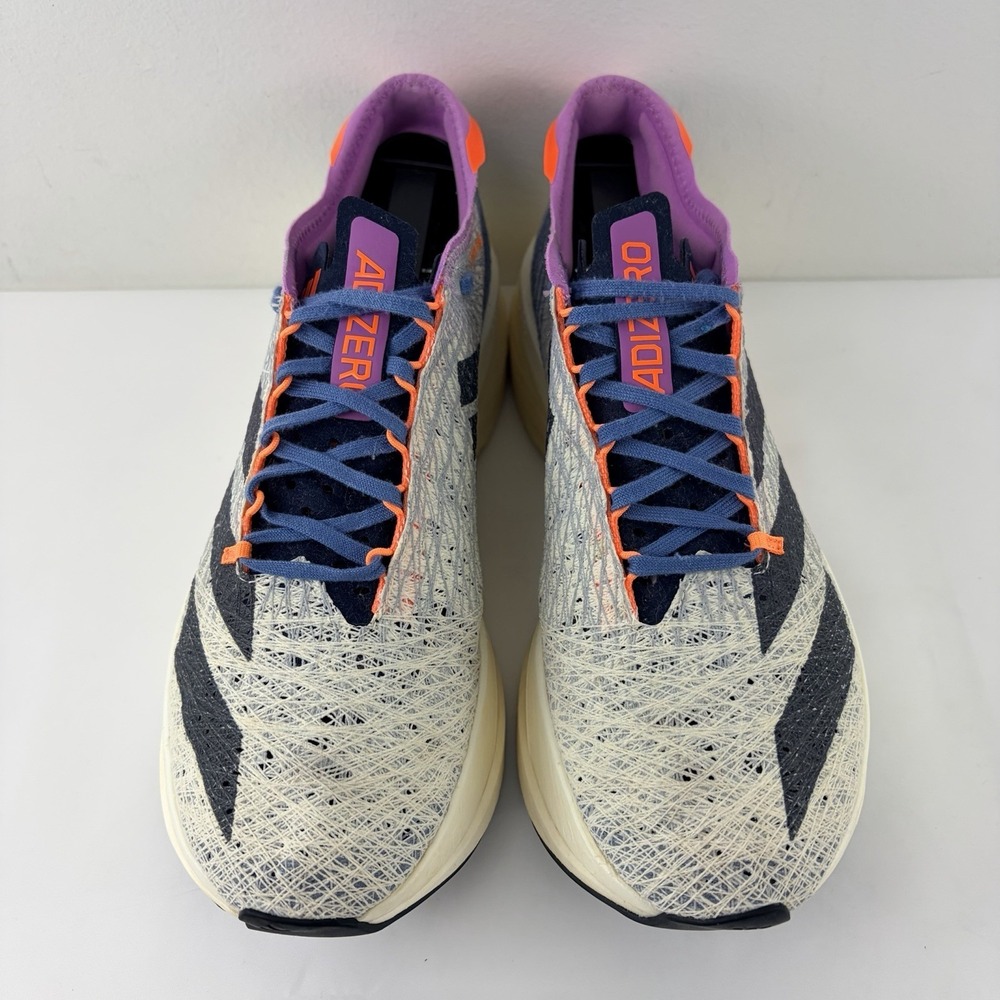 Adidas Adizero Prime X Strung Gray Navy Running Shoes Men's US 7.5 - Picture 2 of 10